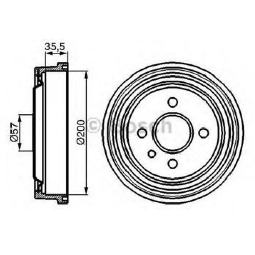 Гальмівний барабан Bosch 0 986 477 021
