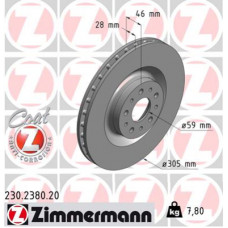 Гальмівний диск ZIMMERMANN 230.2380.20