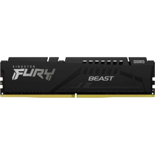 Модуль пам'яті для комп'ютера DDR5 16GB 4800 MHz Beast Black Kingston Fury (ex.HyperX) (KF548C38BB-16)