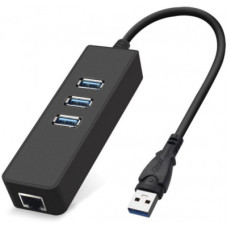 Перехідник Dynamode USB 3.0 Type-A - RJ45 Gigabit Lan, 3*USB 3.0 (USB3.0-Type-A-RJ45-HUB3)