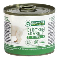 Консерви для собак Nature's Protection Puppy Chicken & Rabbit 200 г (KIK45089)