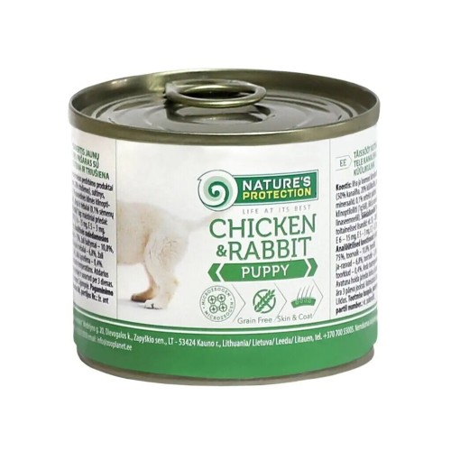 Консерви для собак Nature's Protection Puppy Chicken & Rabbit 200 г (KIK45089)