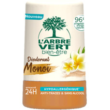 Дезодорант L'Arbre Vert Monoi з кокосовою олією та екстрактом квітів тіаре 50 мл (3450601043871)