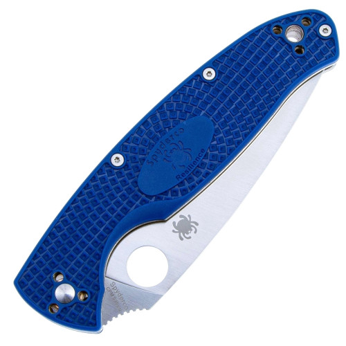 Ніж Spyderco Resilience FRN S35VN напівсеррейтор (C142PSBL)