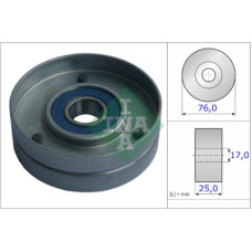 Ролик натягувача ременя INA 531 0751 30