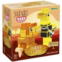 Конструктор Wader Baby Blocks Сафарі - страус & верблюд (41504)