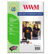 Папір WWM A3 Termotransfers/Black (TD175.A3.10)