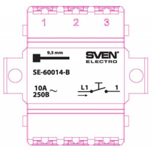 Кнопка дзвінка Sven SE-60014-B white (7100037)