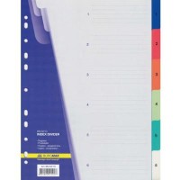 Роздільник сторінок BUROMAX colored, 6 dividers (BM.3210)