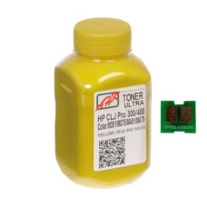 Тонер HP CLJ Pro 300/400/M475 100г Yellow +chip AHK (1505165)