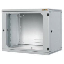 Шафа настінна Conteg 12U 600x600 removable side panels RAL7035 (RUN-12-60/60)