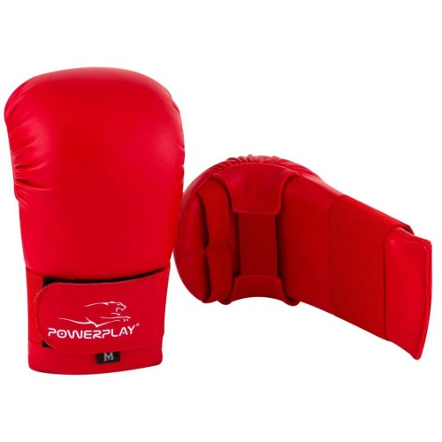 Рукавички для карате PowerPlay 3027 Червоні M (PP_3027_M_Red)