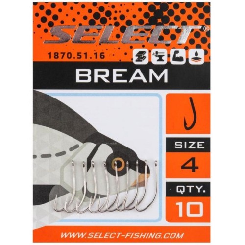 Гачок Select Bream 12 (10 шт/уп) (1870.51.12)