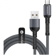 Дата кабель USB 2.0 AM to Micro 5P 1.2m Denim Grey MakeFuture (MCB-MD2GR)