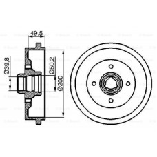 Гальмівний барабан Bosch 0 986 477 041