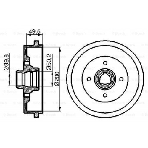 Гальмівний барабан Bosch 0 986 477 041