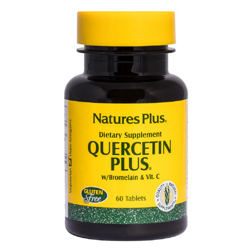 Трави Natures Plus Кверцетин Плюс і Вітамін С, Quercetin Plus with Vitamin C Na (NTP2564)