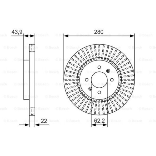 Гальмівний диск Bosch 0 986 479 B05