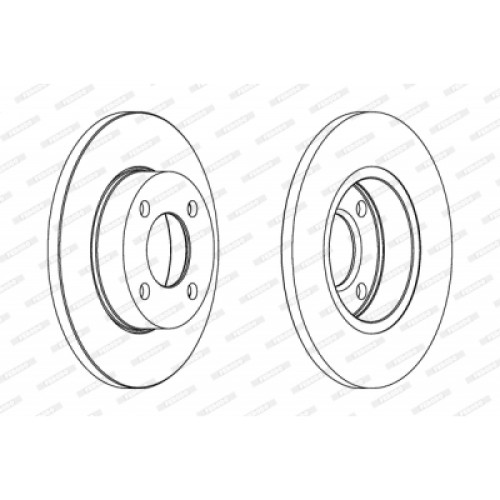 Гальмівний диск FERODO DDF048