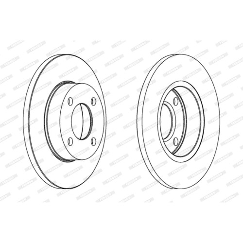 Гальмівний диск FERODO DDF048