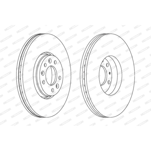 Гальмівний диск FERODO DDF1615