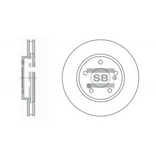 Гальмівний диск HI-Q SD4312