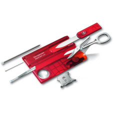 Ніж Victorinox SwissCard Lite Transparent Red Blister (0.7300.TB1)