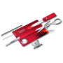 Ніж Victorinox SwissCard Lite Transparent Red Blister (0.7300.TB1)