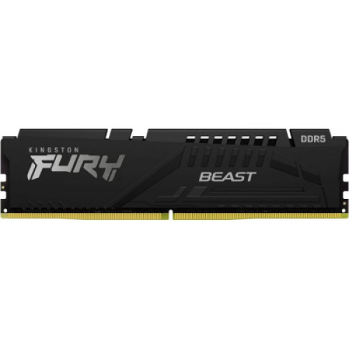 Модуль пам'яті для комп'ютера DDR5 16GB 5200 MHz Beast Black Kingston Fury (ex.HyperX) (KF552C40BB-16)