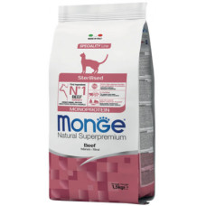 Сухий корм для кішок Monge Cat Sterilised з яловичиною 1.5 кг (8009470005524)