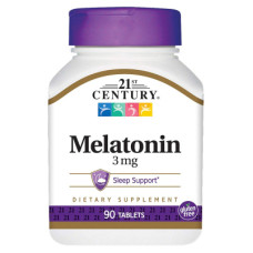 Вітамінно-мінеральний комплекс 21st Century Мелатонін, 3 мг, Melatonin, 90 таблеток (CEN-21240)