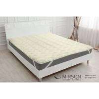 Наматрасник MirSon Eco Light 1717 Wool обычный Creamy 100x200 см (2200002889254)
