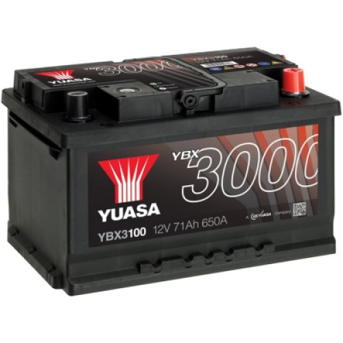 Акумулятор автомобільний Yuasa 12V 71Ah SMF Battery (YBX3100)