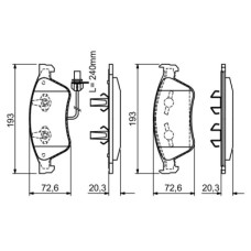 Гальмівні колодки Bosch 0 986 494 200