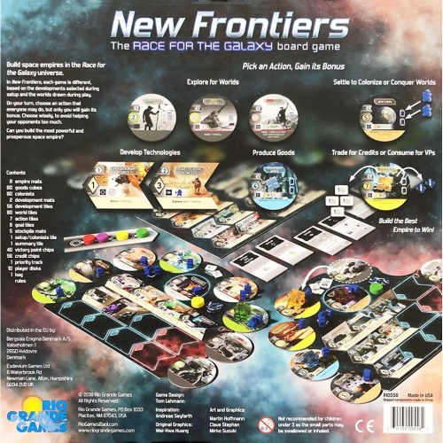 Настільна гра Rio Grande Games Race for the Galaxy: New Frontiers (Боротьба за галактику: Нові рубежі) (6501158)