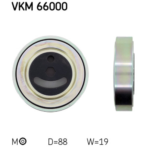 Ролик натягувача ременя SKF VKM 66000