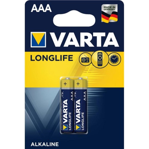 Батарейка Varta AAA Varta Longlife LR03 * 2 (04103101412)