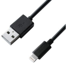Дата кабель USB 2.0 AM to Lightning 1.0m Cu, 2.1А, Black Grand-X (PL01B)