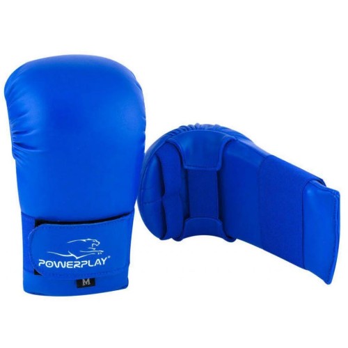 Рукавички для карате PowerPlay 3027 Сині L (PP_3027_L_Blue)