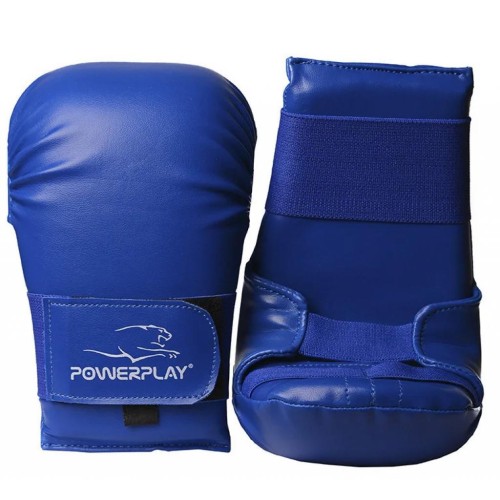 Рукавички для карате PowerPlay 3027 Сині L (PP_3027_L_Blue)