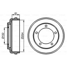 Гальмівний барабан Bosch 0 986 477 048