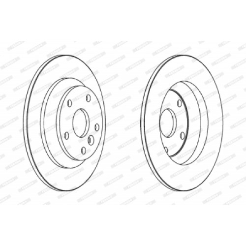 Гальмівний диск FERODO DDF1616