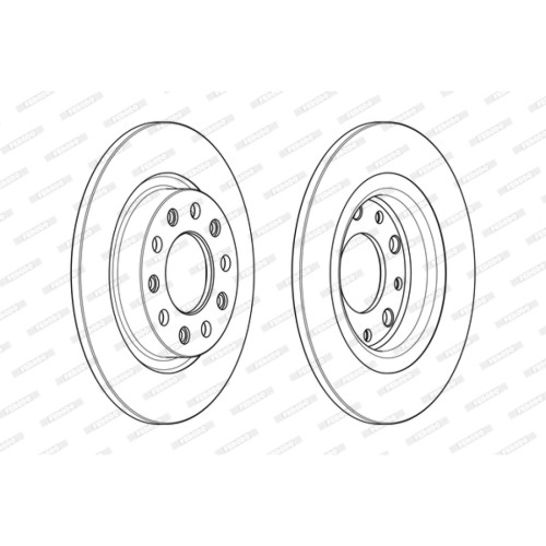 Гальмівний диск FERODO DDF2333C