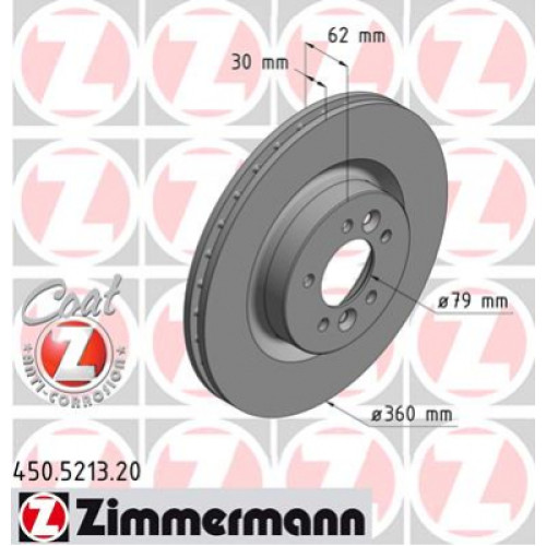 Гальмівний диск ZIMMERMANN 450.5213.20