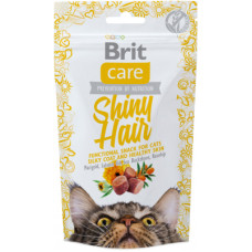 Ласощі для котів Brit Care Shiny Hair з лососем 50 г (8595602521388)