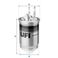 Фільтр паливний UFI 24.412.00