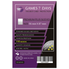 Протектор для карт Games7Days 56 х 87 мм, 110 мікрон, 50 шт (PREMIUM PLUS+) (GSD-035687)