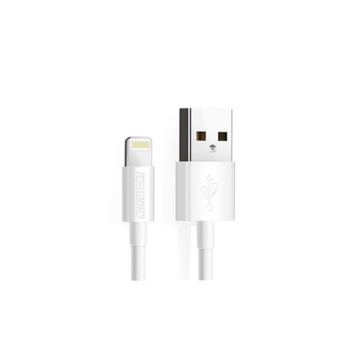 Дата кабель USB 2.0 AM to Lightning 1.8m 2.1A MFI White Choetech (IP0027-WH)