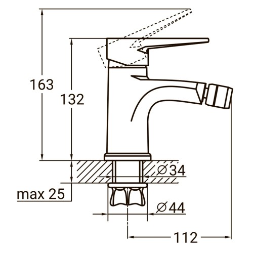 Змішувач AQUATICA HK-1F130C