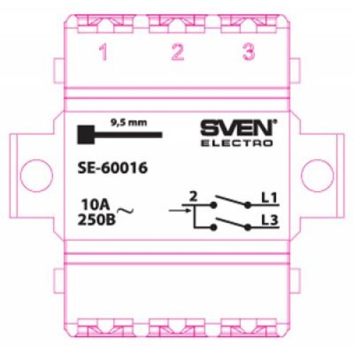 Вимикач Sven SE-60016 white (7100039)